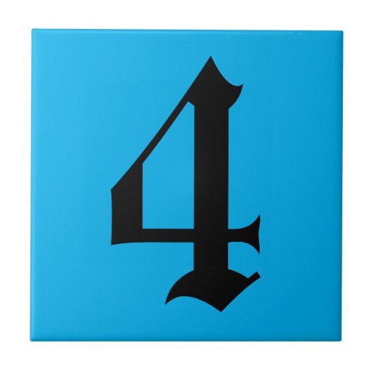 Gothische huisnummertegels 2 tegeltje (Voorkant)