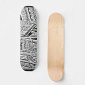 Gothische kathedraal: Zwart Skateboard (Voorkant)
