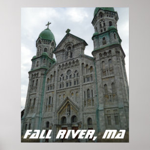 Gothische kerk, Herfst, Massachusetts Poster