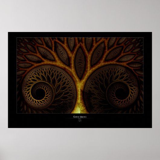 Gothische kerken poster (Voorkant)