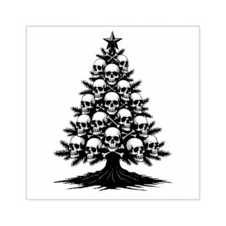 Gothische Kerstboom II Rubberstempel