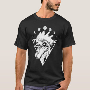 Gothische Kip Edgy Goth Met Maanfase Halve Maan T-shirt