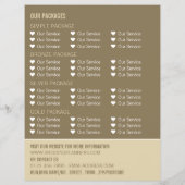 Gothische kolommen, Adverteren een bruiloft Flyer (Achterkant)