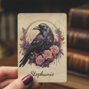 Gothische Kraai Botanische Hekserij Natuur Cadeau Pokerkaarten