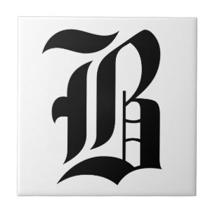 Gothische lettertegels tegeltje