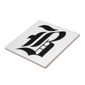 Gothische lettertegels tegeltje (Zijkant)