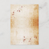 Gothische Lijst Rustic Accommodding Wedding Cards Informatiekaartje (Achterkant)