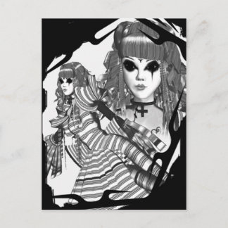 gothische lolita briefkaart