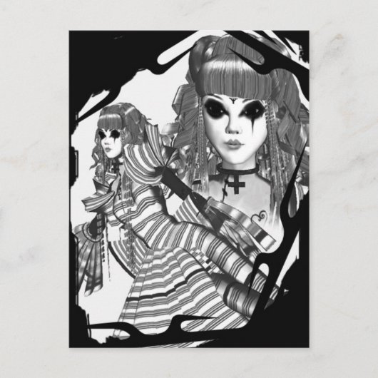 gothische lolita briefkaart (Voorkant)
