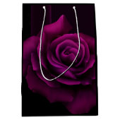 Gothische Paars-rode rozenbloem Medium Cadeauzakje (Voorkant)