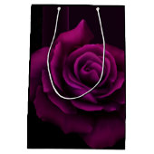 Gothische Paars-rode rozenbloem Medium Cadeauzakje (Achterkant)