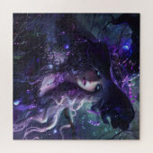 Gothische Paarse Heks Legpuzzel (Horizontaal)