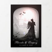 Gothische Romance Halloween Black & White MENU (Cover)