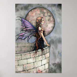 Gothische romantische fee poster afdruk