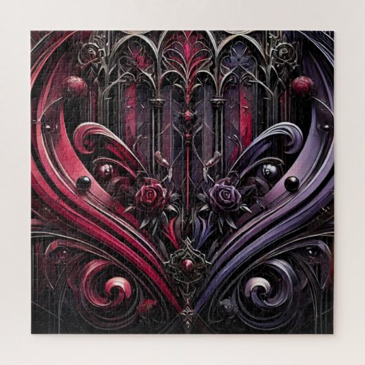 Gothische Roos Puzzel (Verticaal)