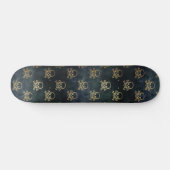 Gothische schedel en Botten Skateboard (Horizontaal)