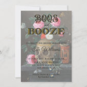 Gothische schedel en Rozen Volwassen halloween Kaart (Voorkant)