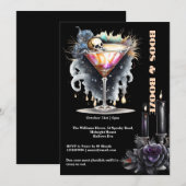 Gothische schedel martini cocktail happy hour Hall Kaart (Voorkant / Achterkant)