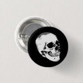 Gothische schedel Ronde Button 3,2 Cm (Voorkant /achterkant)