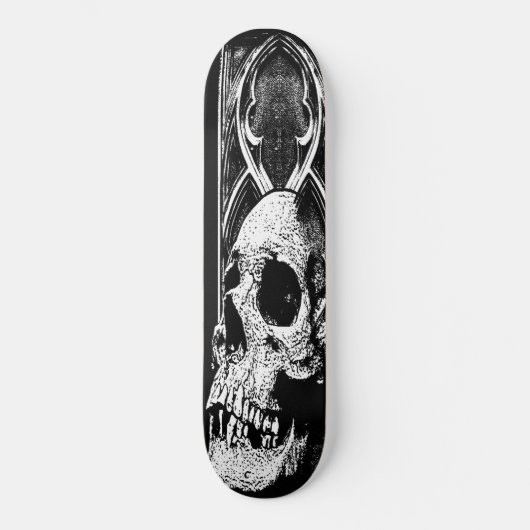 Gothische schedel Skateboard-dek Skateboard (Voorkant)