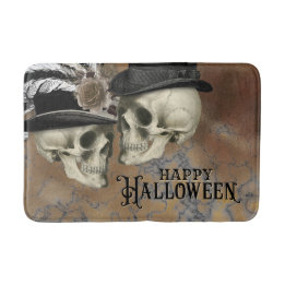 Gothische schedels bij Petten Halloween Badmat