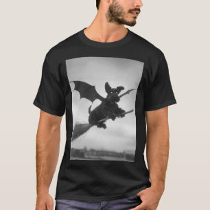 Gothische Schnauzer Heks Bezem Vleermuisvleugels G T-shirt