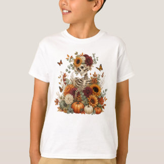 Gothische Skelet Pompoen Halloween  T-shirt