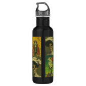 Gothische skeletten waterfles (Achterkant)