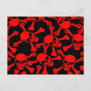 GOTHISCHE SKULLEN KROSSBONNEN PATROON BRIEFKAART