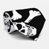 GOTHISCHE SKULLEN KROSSBONNEN PATROON STROPDAS (Opgerold)