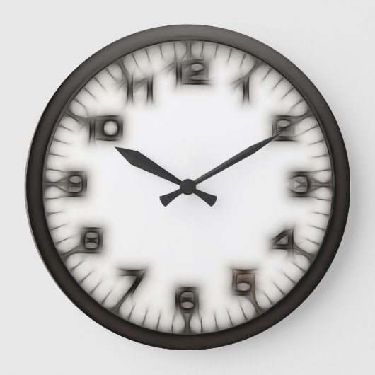 Gothische vreemdheid ronde wandklok grote klok (Voorkant)