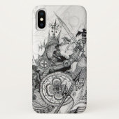 GOTHISCHE WARRIOREN Black White Fantasy Case-Mate iPhone Case (Achterkant)