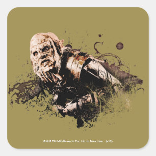 Gothmog Orc Vector Collage Vierkante Sticker