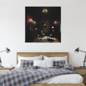 Gotisch Binnenhuis 3 Canvas Afdruk (Insitu (Slaapkamer))