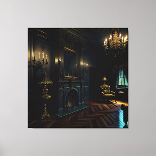 Gotisch Binnenhuis 4 Canvas Afdruk