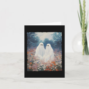 Gotisch Bloemen Halloween Ghost Couple In Th Kaart