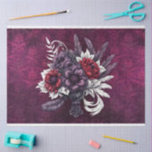 Gotisch Boeket & Damask 18b Decoupage Tissuepapier (Craft)