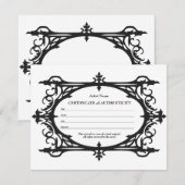 Gotisch Certificaat van Authenticiteit voor Kunst Notitiekaartje (Voorkant / Achterkant)