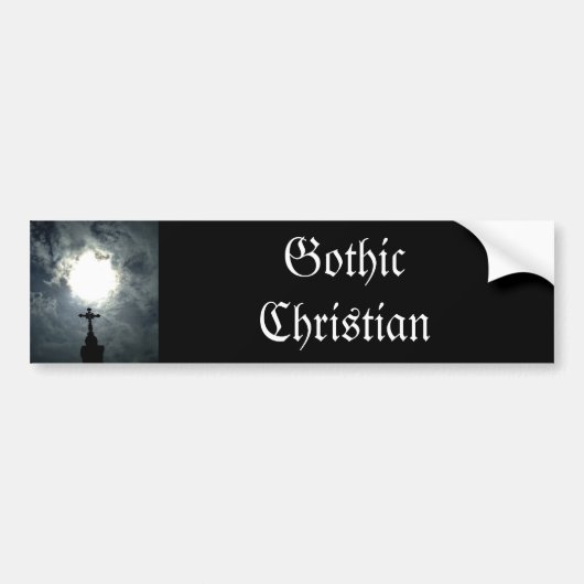 Gotisch Christelijk Bumpersticker (Voorkant)