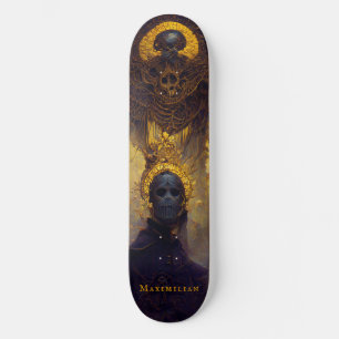 Gotisch donkere fantastische dood met Jouw naam Pl Skateboard