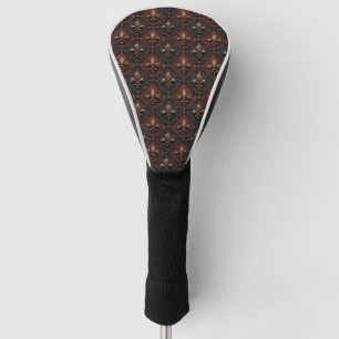 Gotisch Gesneden Houtwerk Patroon (2) Golfheadcover