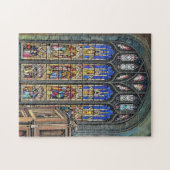 Gotisch Glas in lood Raamprint Legpuzzel (Horizontaal)