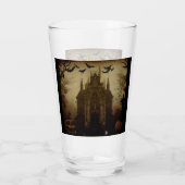 Gotisch/Halloween/herfst/pompoen Glas (Achterkant)