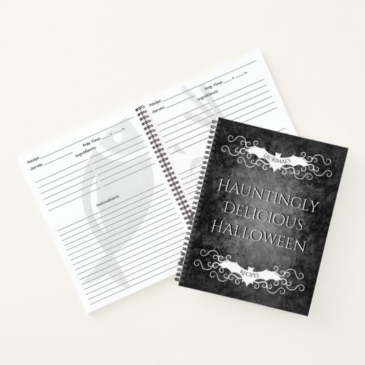 Gotisch Halloween recept Notitieboek (Binnen)