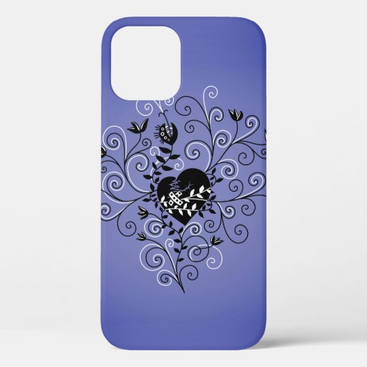 Gotisch hart met pleister Paarse Case-Mate iPhone Case (Achterkant)