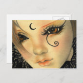 Gotisch heksenpop Briefkaart (Voorkant / Achterkant)