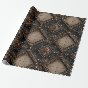 Gotisch houtsnijwerkpatroon (1) cadeaupapier