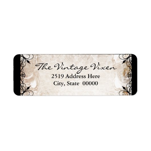 Gotisch Ironwork en Skulls Label (Voorkant)