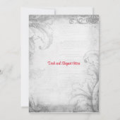 Gotisch Kerstfeest Kaart (Achterkant)