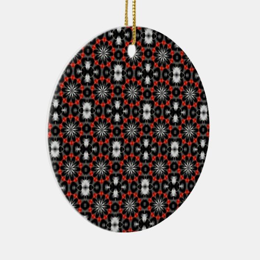 Gotisch kerstontwerp keramisch ornament (Rechts)